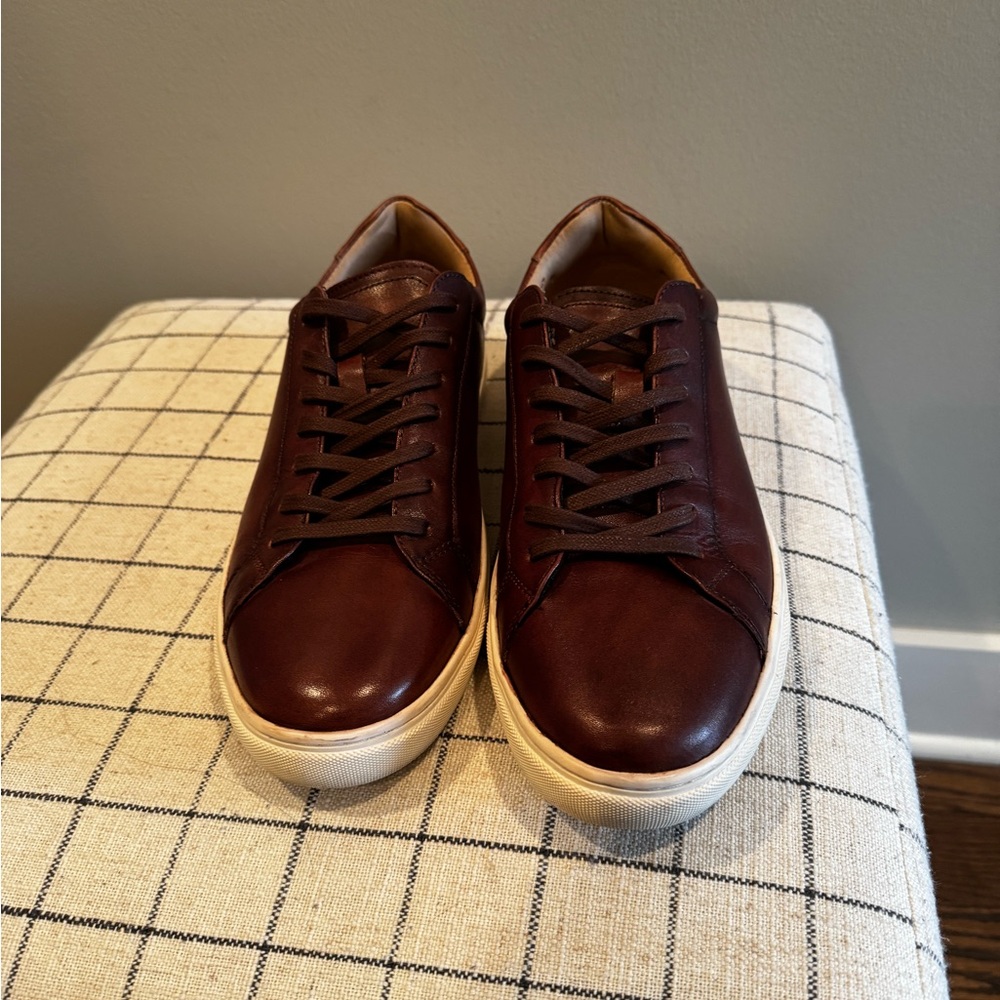 Vince Camuto Brown Low-Top Sneakers with White Sole - Picture 2 of 9